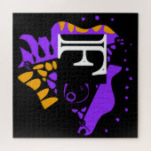 鳥の巣 – パーソナライズされたイニシャル文字F ジグソーパズル (横)