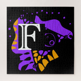 鳥の巣 – パーソナライズされたイニシャル文字F ジグソーパズル