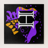 鳥の巣 – パーソナライズされたイニシャル文字H ジグソーパズル (横)