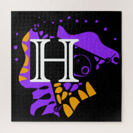 鳥の巣 – パーソナライズされたイニシャル文字H ジグソーパズル