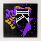 鳥の巣 – パーソナライズされたイニシャル文字K ジグソーパズル (横)