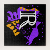 鳥の巣 – パーソナライズされたイニシャル文字R ジグソーパズル (横)