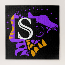 鳥の巣 – パーソナライズされたイニシャル文字R ジグソーパズル