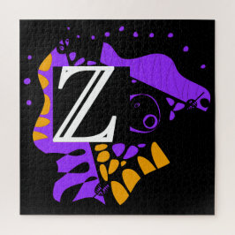 鳥の巣 – パーソナライズされたイニシャル文字Z ジグソーパズル