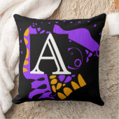 鳥の巣 – パーソナライズされたイニシャルA クッション (ブランケット)