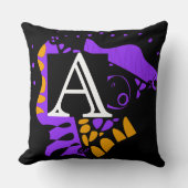 鳥の巣 – パーソナライズされたイニシャルA クッション (正面)