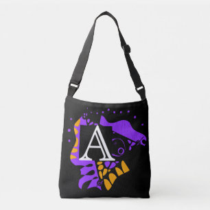 鳥の巣 – パーソナライズされたイニシャルA クロスボディバッグ