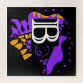 鳥の巣 – パーソナライズされたイニシャルB ジグソーパズル (横)