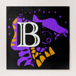 鳥の巣 – パーソナライズされたイニシャルB ジグソーパズル