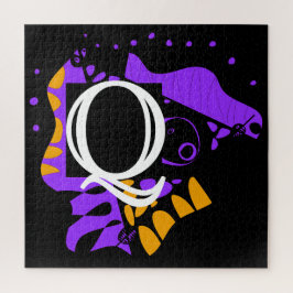 鳥の巣 – パーソナライズされたイニシャルQ ジグソーパズル