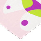 鳥の巣 – ピンクのレモネードホワイト テーブルクロス (アングル)