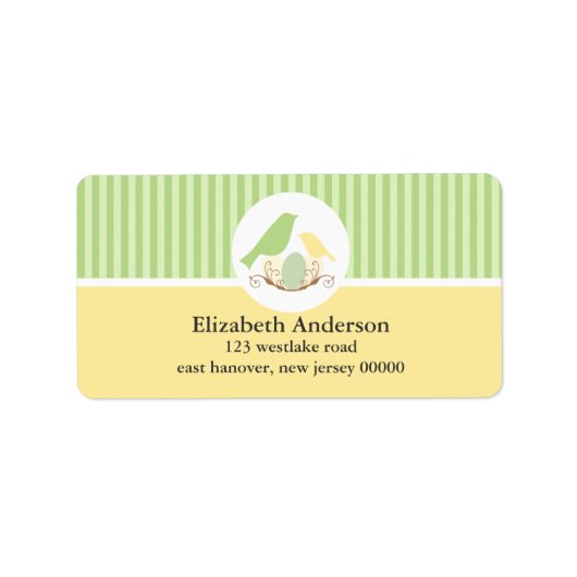 鳥の巣 ラベル (正面)