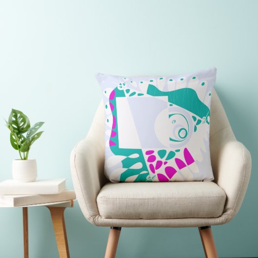 鳥の巣 – Periwinkle White クッション (椅子)