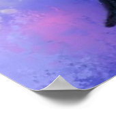 鳥の幸せな女の子ポスター幸福 ポスター (角)