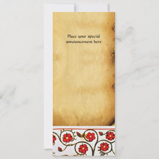 鳥の庭の詩人 招待状 (裏面)