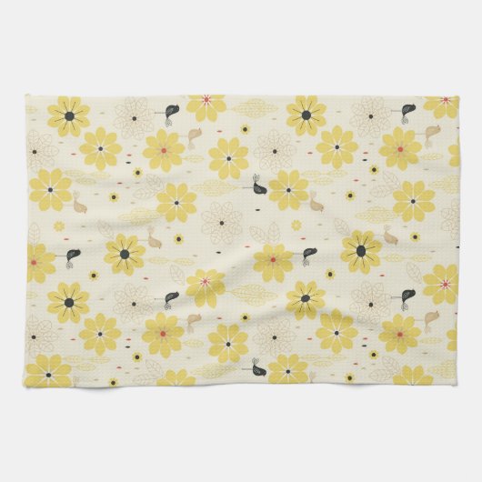 鳥の庭 キッチンタオル (横)