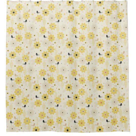 鳥の庭 シャワーカーテン (正面)