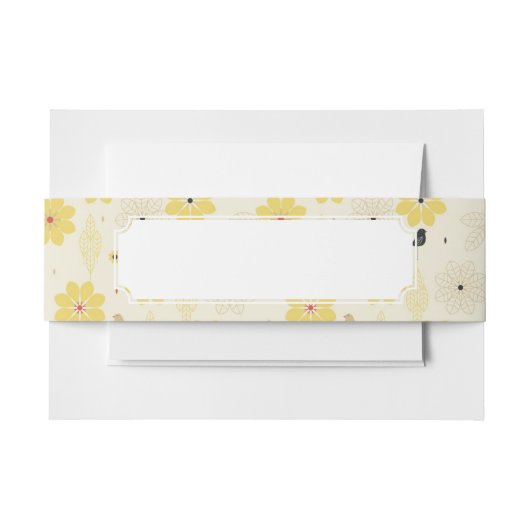 鳥の庭 招待状ベリーバンド (正面例)