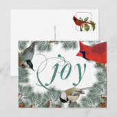 鳥の恋人のハガキと（鳥）ショウジョウコウカンチョウと《鳥》アメリカゴガラ ポストカード (正面/裏面)