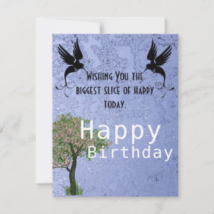 鳥の恋人の誕生日 カード