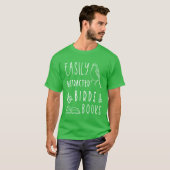 鳥の恋人の鳥の本のための鳥の時計読み Tシャツ (正面フル)