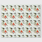 鳥の恋人の(鳥)ショウジョウコウカンチョウ切り離し工芸品またはギフト ラッピングペーパー (フラット)