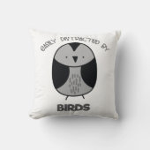 鳥の恋人へのプレゼントが気を散らしやすい クッション (正面)