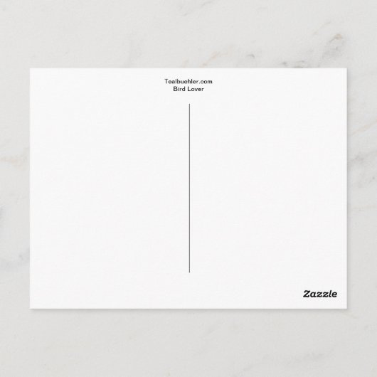 鳥の恋人 ポストカード (裏面)