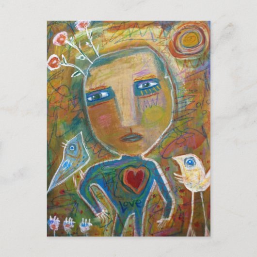 鳥の恋人 ポストカード (正面)