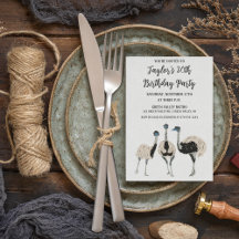 鳥の恋人Emuをテーマにした誕生日パーティー