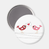 鳥の愛のカード マグネット (正面/裏面)