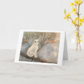 鳥の愛人 カード (黄色い花)