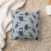 鳥の愛好家のために居心地の良い金魚パターン(の模様が)ある クッション (ブランケット)