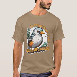 鳥の愛好家の幸せは空の鳥類学者g tシャツ