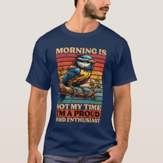鳥の愛好家の朝ではないマイメ鳥の恋人のギ Tシャツ