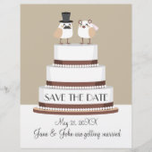 鳥の愛結婚のケーキ (正面)