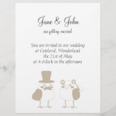 鳥の愛結婚のケーキ (裏面)