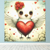 鳥の愛2 キャンバスプリント (インサイチュ (ウッドフロア))