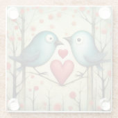 鳥の愛3 ガラスコースター (裏面)