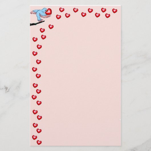 鳥の愛 便箋 (正面)