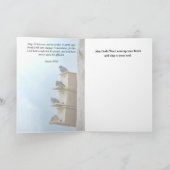 鳥の感動的グリーティングカード カード (内部)