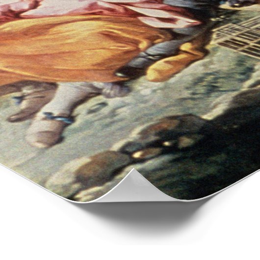 鳥の捕手 ポスター (角)