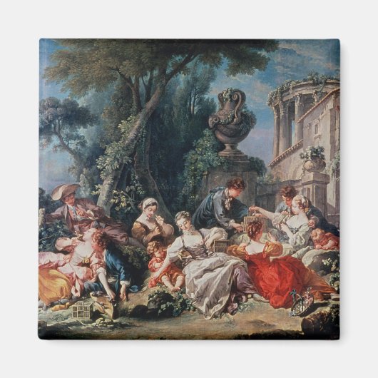 鳥の捕手 マグネット (正面)