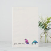 鳥の文房具 便箋 (スタンド正面)