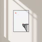 鳥の日の出 – 禅ミニマル – ウォールアートポスター ポスター