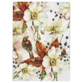 鳥の春の花の国の庭 クリップボード (裏面)