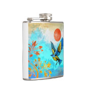 鳥の木の太陽 フラスク (右)