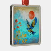 鳥の木の太陽 メタルオーナメント (右)