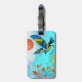 鳥の木の太陽 ラゲッジタグ (裏面縦)