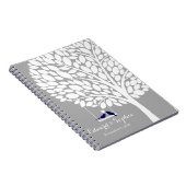 鳥の木の結婚式の来客名簿のプランナーのノート海軍 ノートブック (右側)